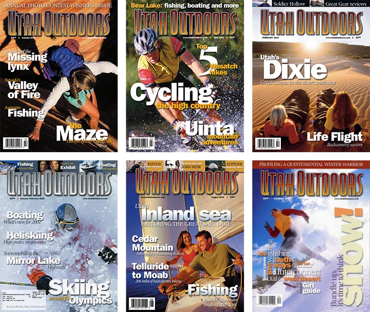 Utah Outdoor Magazine covers